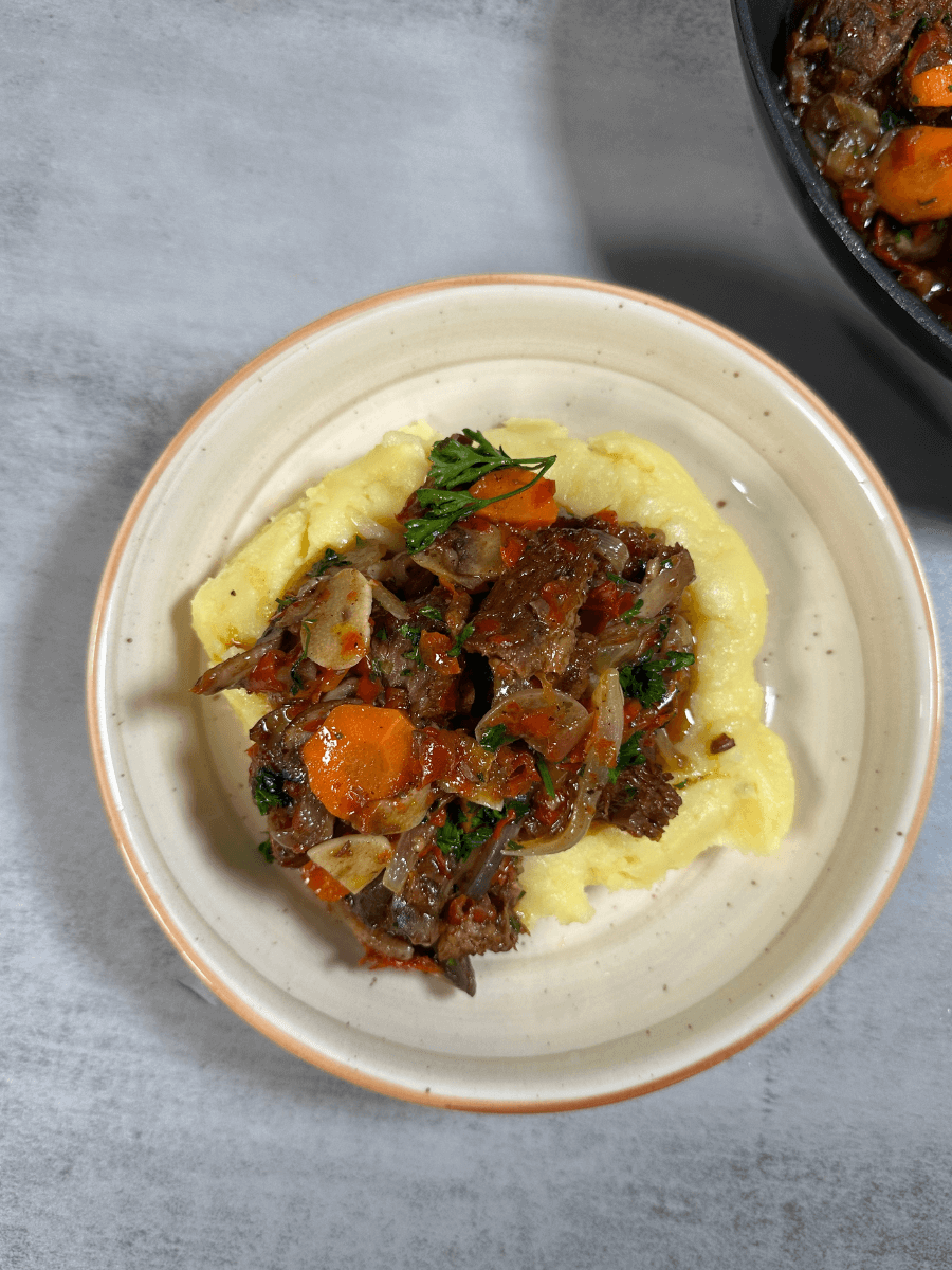 Stewed Beef Pan Sauce