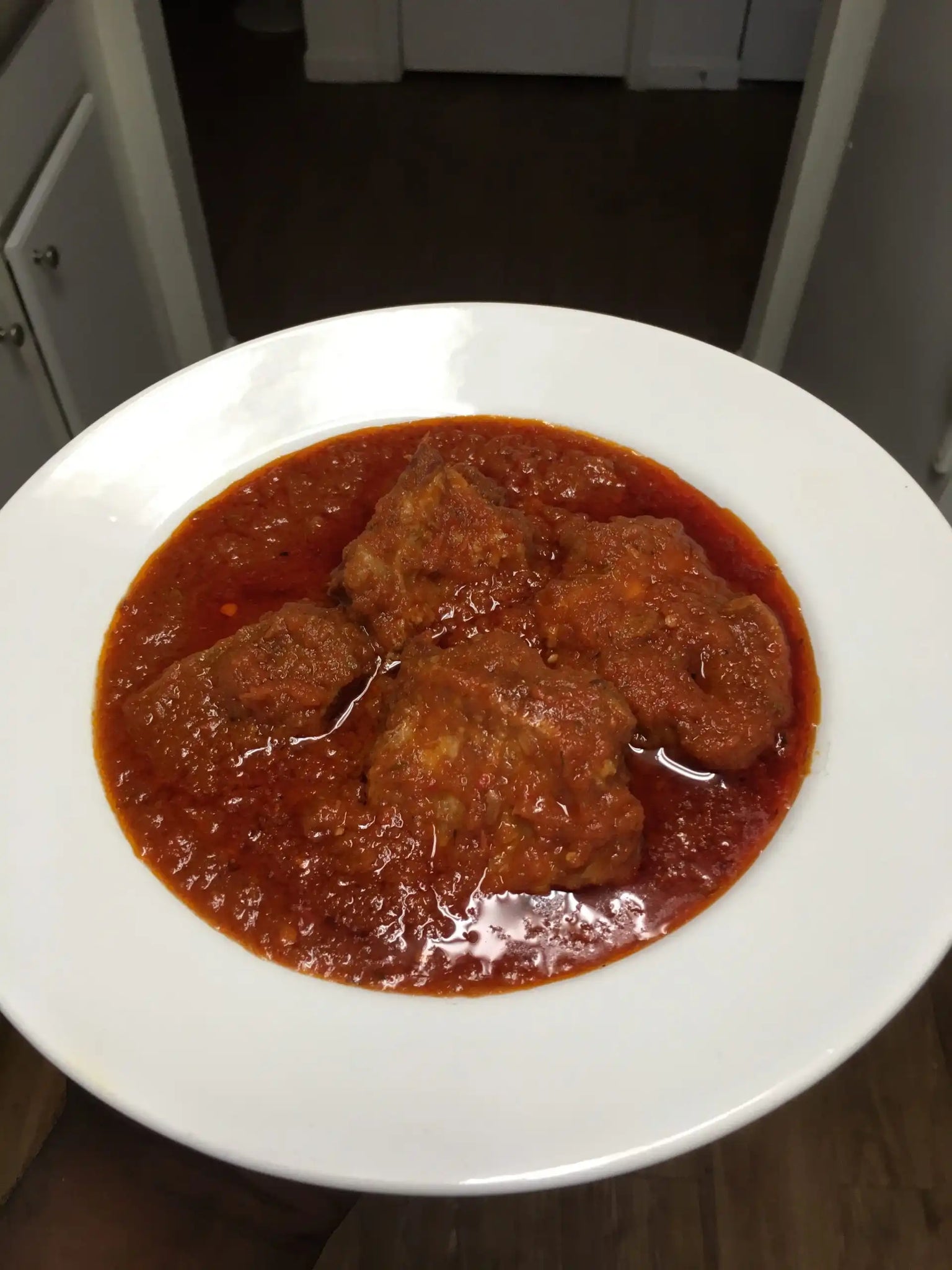 A Plate of Nigerian Stew - Adun