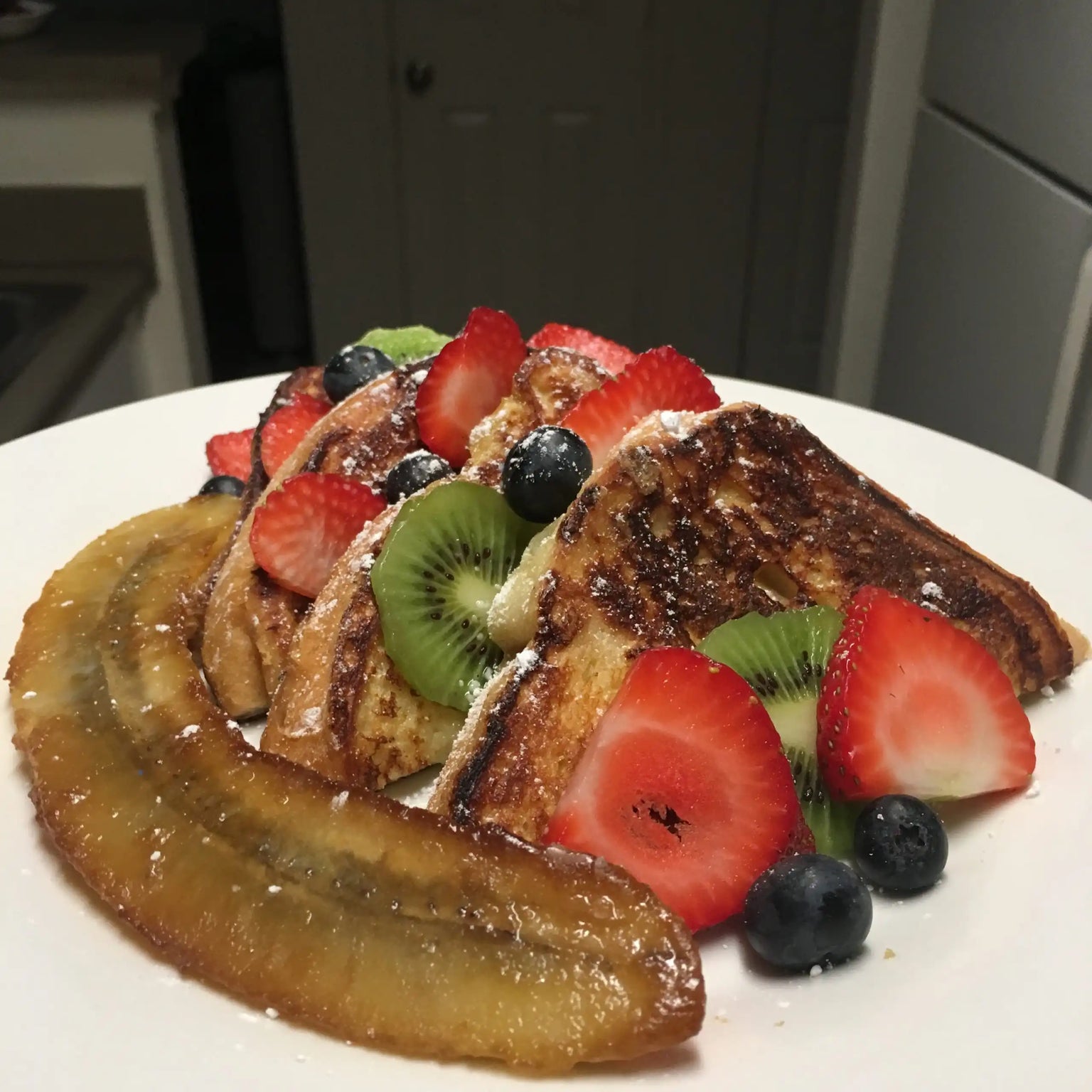 Agege Bread French Toast and Fruits - Adun