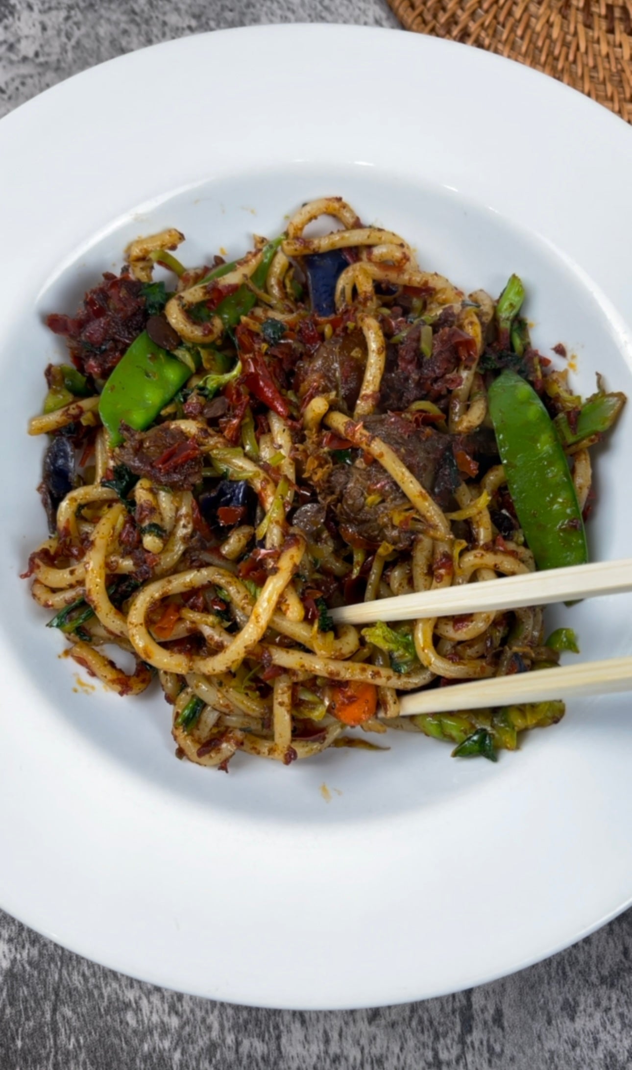 Ofada Stir Fry w/ Udon