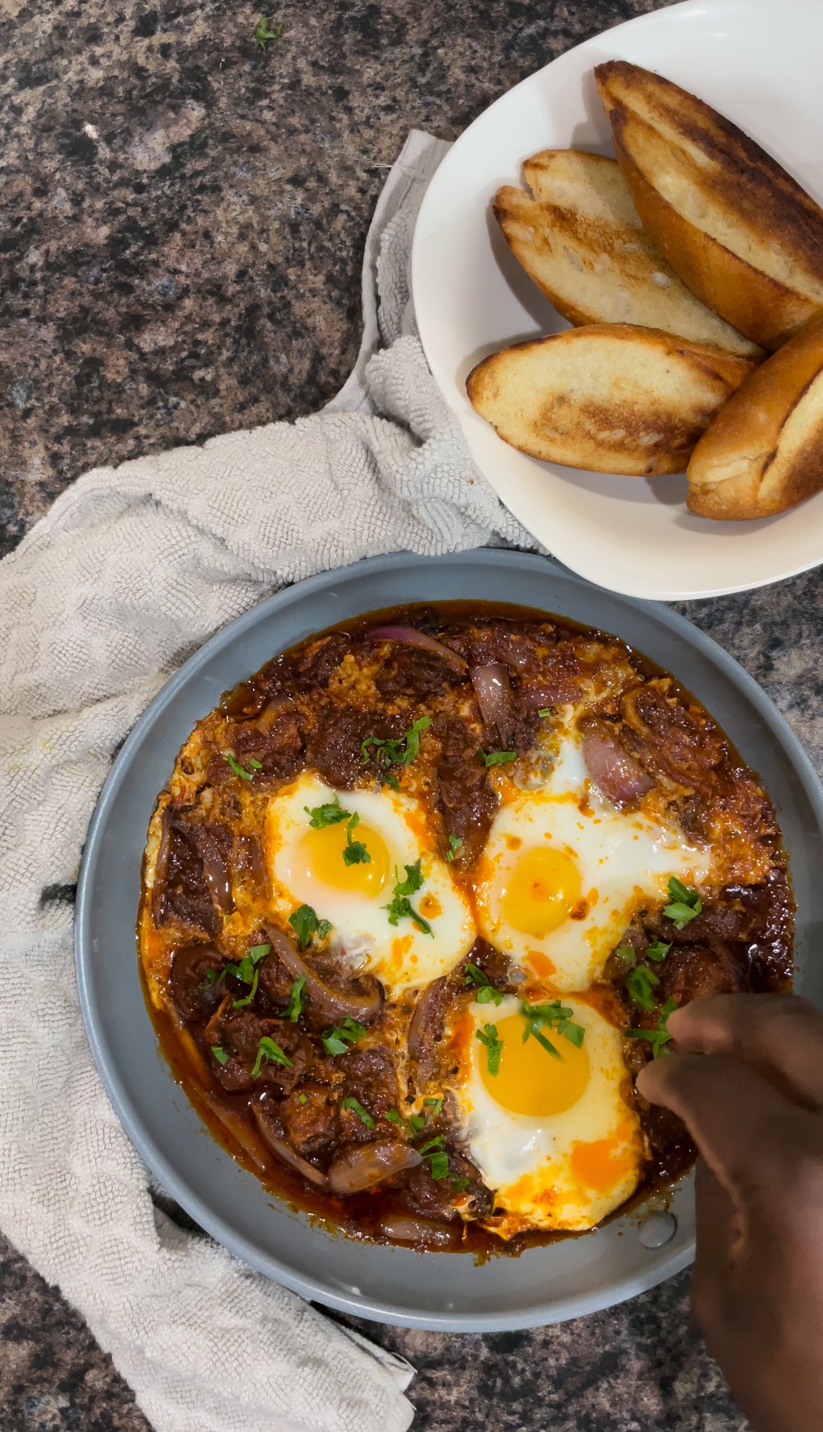 Shakshuka With Goat Stew - Adun